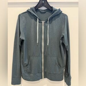 Vuori Halo Performance Green  Zip-Up Hoodie